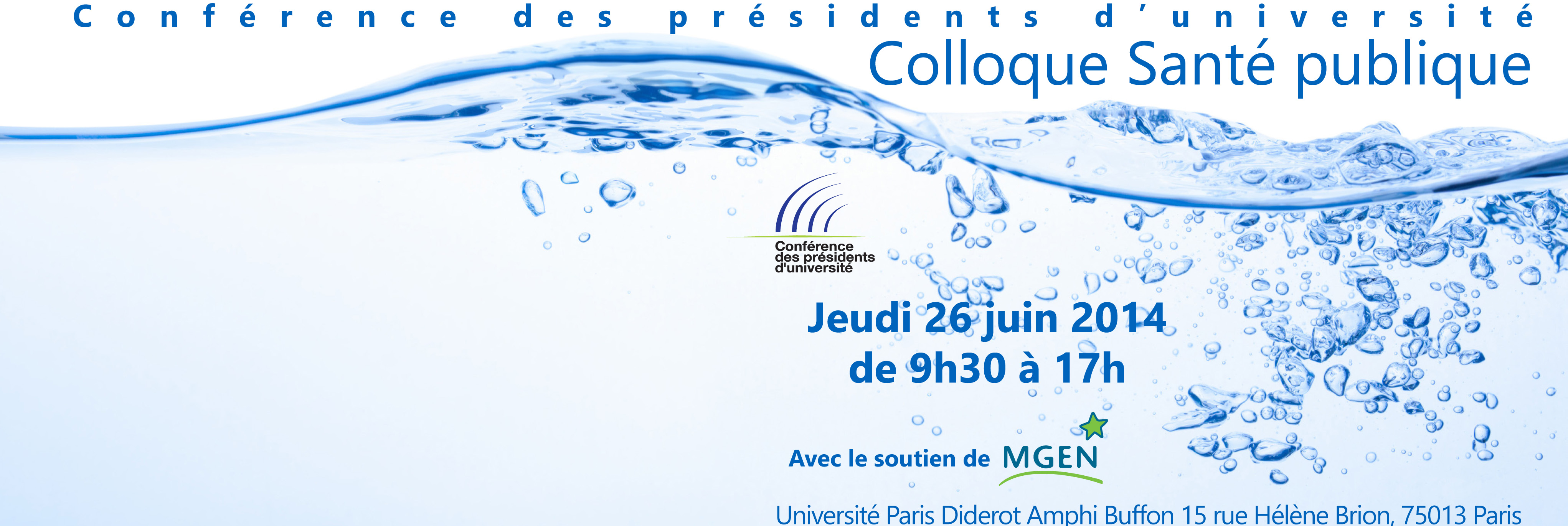 Colloque de Santé publique