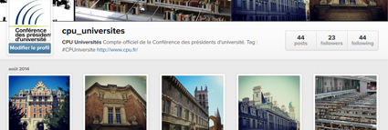 Les universités en image… Retrouvez la CPU sur Instagram