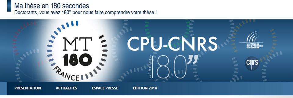 Ma thèse en 180 secondes : l'édition 2015 est lancée