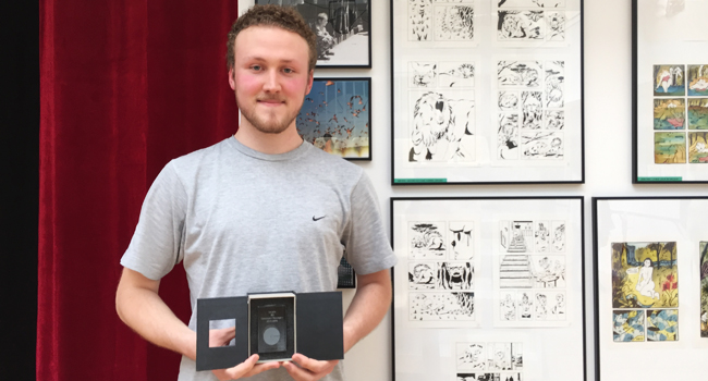 Concours de BD : Gabriel Gérard s'illustre à l'encre de Chine