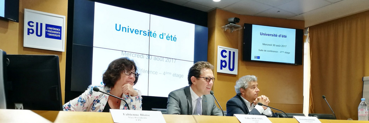 Université d’été 2017 de la CPU : Universités et diversité des excellences en Europe