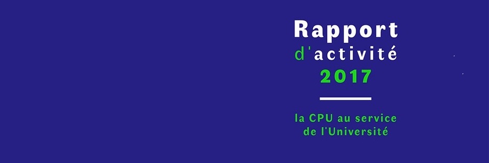 Le rapport d’activité 2017 de la CPU vient de paraître