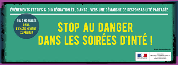 « Stop aux dangers dans les soirées d’inté » : une charte commune pour une responsabilité partagée