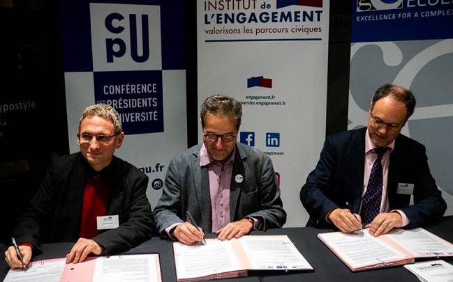 Institut de l’Engagement : un accord-cadre pour dynamiser la vie civique et citoyenne au sein des campus