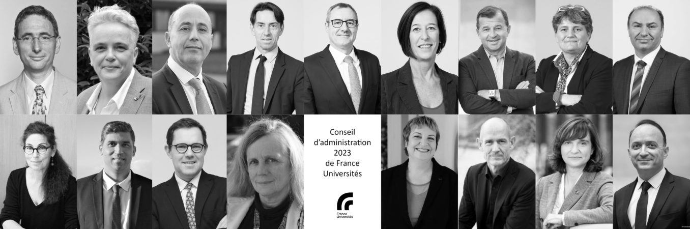 Discover the new Board of Directors of France Universités