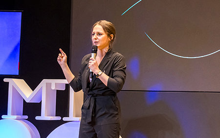 Clémentine Marie, doctorante à l’Université Paris Cité, finaliste nationale MT180