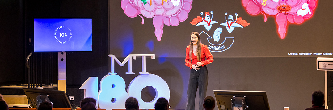 Mélyne Baudin Marie, doctorante à l’Université de Nantes, finaliste nationale MT180