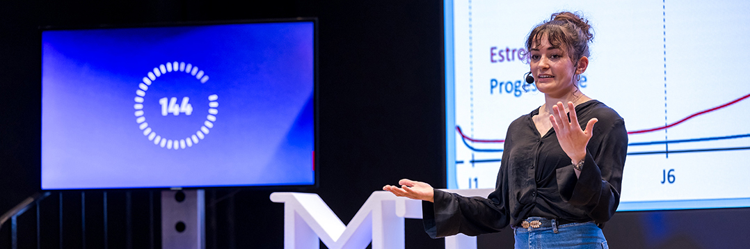 Sarah Bagot, doctorante à l’ Université Clermont Auvergne, finaliste nationale MT180